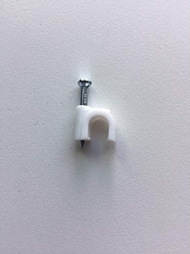 '-White 1/4" Drip Irrigation Tubing Mounting Clips, 25-Pack-BloomoryGarden